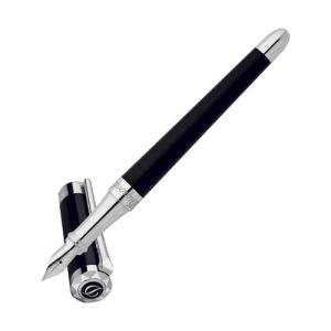 S.T. デュポン 万年筆 ラインD ミディアム ブラックナチュラルラッカー ブラック EF 14K ITEUYDETLPXK S.T. デュポン 万年筆 ラインD ミディアム ブラックナチュラルラッカー