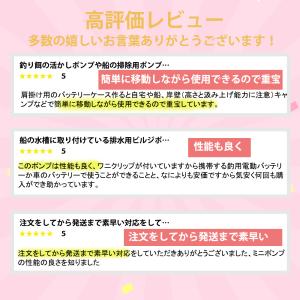 水中ポンプ 小型 12V/24V ビルジポンプ...の詳細画像2