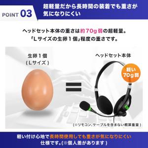 ヘッドセット USB マイク 両耳 テレワーク...の詳細画像4