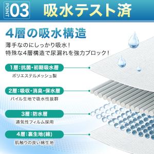 尿漏れパンツ 吸水100cc メンズ 男性 紳...の詳細画像5