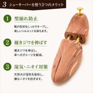 シューキーパー 木製 シューツリー メンズ レ...の詳細画像3