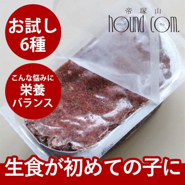 バーフダイエット BARFDIET お試しパック６枚入 生食 ローフード 生肉 手作り食 ドッグフー...