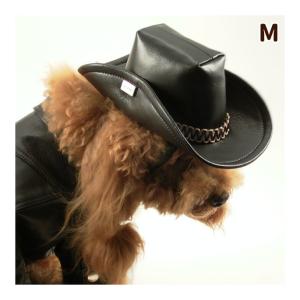 犬用 帽子 革ハット Mサイズ｜houndcom