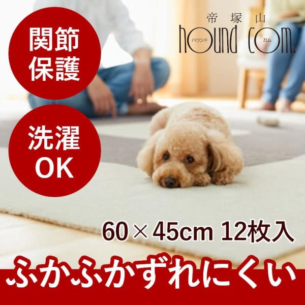 ふわふわ　タイルカーペット　ピタプラス　60×45cm　★12枚