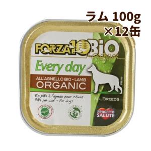 FORZA10オーガニック エブリディ ビオ ラム ウェット　100g×12缶セット　(フォルツァディエチ)ドッグフード　缶詰｜houndcom