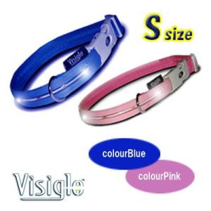 犬用首輪 ファッショナブル・イルミネーションカラー Ｓサイズ ブルー・ピンク