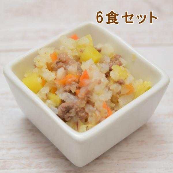 愛犬用 手作りごはん 馬肉と野菜の甘酒おかゆ6食セット 【パッケージ・販売単位が変更になりました】 ...