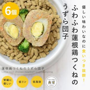 愛犬用 手作りごはん 蓮根鶏つくねのうずら団子6個セット 【ハウンドカム食堂】【冷凍便】｜houndcom