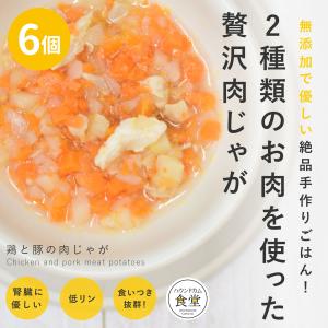 愛犬用 手作りごはん 鶏と豚の肉じゃが6個セット 【ハウンドカム食堂】【冷凍便】｜houndcom