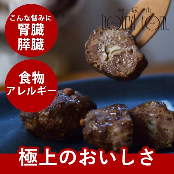 犬 手作りご飯 無添加 トッピング おやつ ドッグフード ペットフード 馬肉のチーズインハンバーグ ...