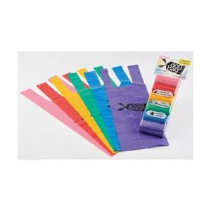 携帯用うんち袋　お得な詰換え用ロール　6個入り　レインボー