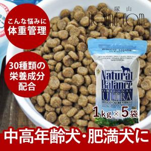 ドッグフード 肥満対策 ナチュラルバランス リデュース＆カロリー 1.0kg 2.2ポンド ×5袋 ドライフード 防災 備蓄 保存食