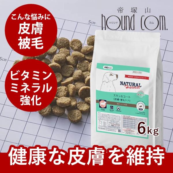 ナチュラルハーベスト スキン＆コート　6kg大袋　NEWパッケージ