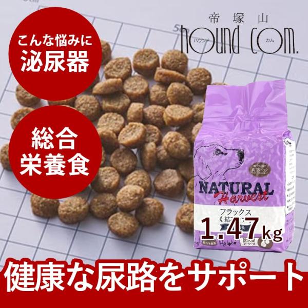 犬用 結石ケア 療法食 ドッグフード phバランス ナチュラルハーベスト フラックス 1.47kg ...