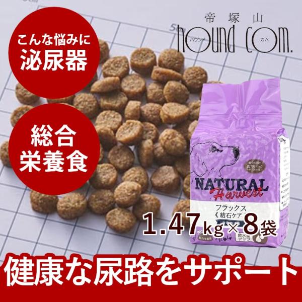 犬用 結石ケア 療法食 ドッグフード phバランス ナチュラルハーベスト フラックス 1.47kg×...