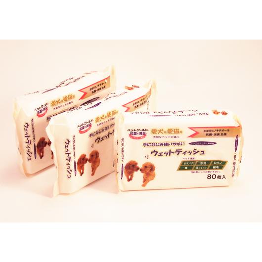 ペットグッズ ウェットティッシュ・80枚入×30パック