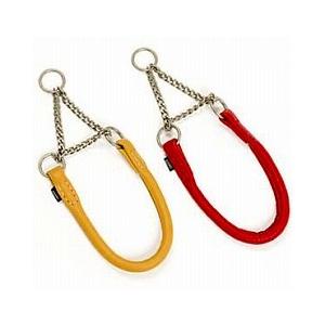 犬 ハーフチョーク しつけ用 革 レザー ASHU*ソフトレザー ハーフチョークL&amp;リードMセット