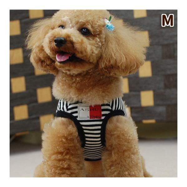 犬 ハーネス ASHU ウェアハーネス ボーダー Mサイズ 小型犬