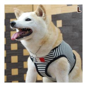 犬 ハーネス ASHU ウェアハーネス ボーダー Lサイズ