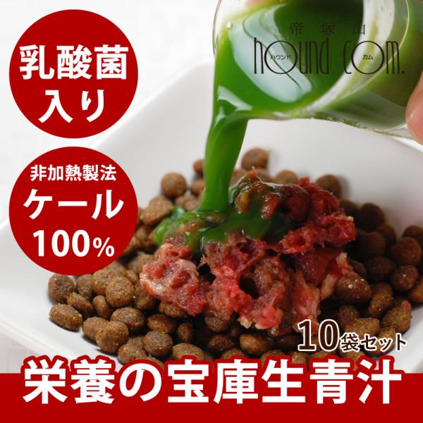 犬 手作り食 濃縮された栄養の宝庫非加熱発酵生青汁 10パックセット 冷凍便 犬 手作りフード 健康...