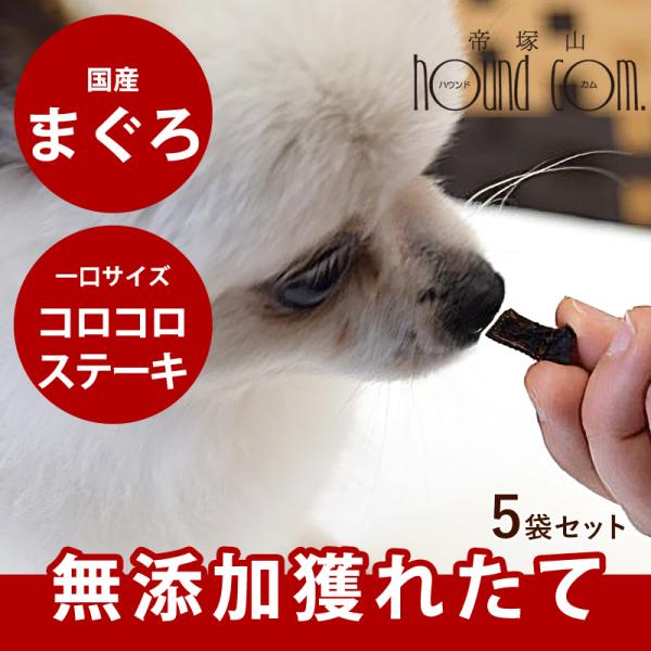 クーポン配布中 犬 猫 おやつ 安心 安全 国産 魚 無添加 獲れたて まぐろコロコロステーキ（ 5...