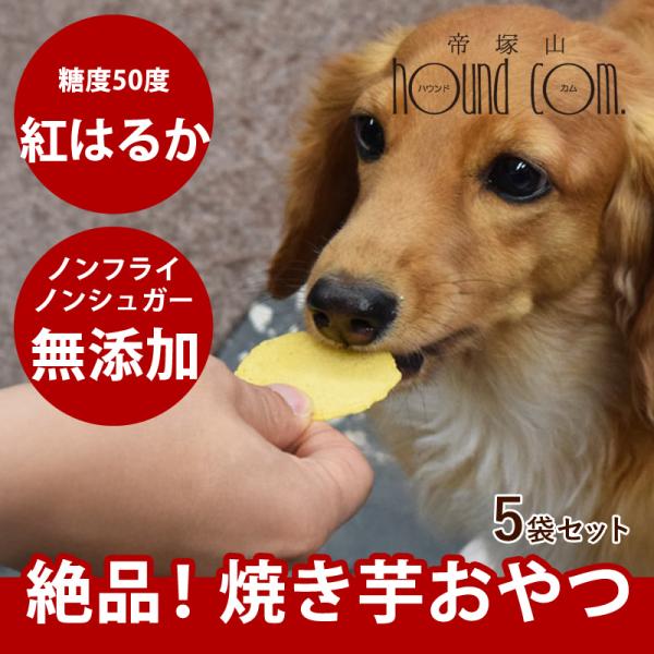 犬 おやつ無添加 安心 国産 焼き芋せんべい 5袋セット