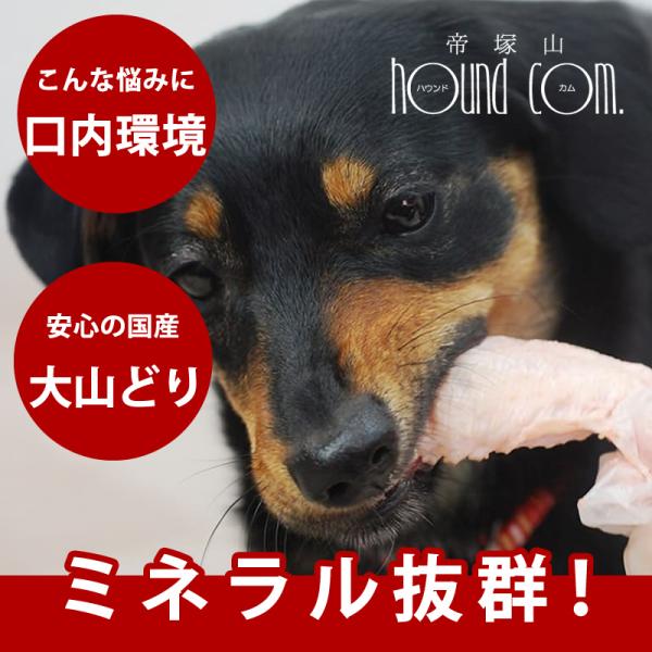 愛犬の手作り食の栄養補給・歯石予防に 国産大山どり手羽さき　５本入り