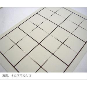 書道用下敷き 半紙用下敷 樹脂ラシャ 白 名前...の詳細画像2
