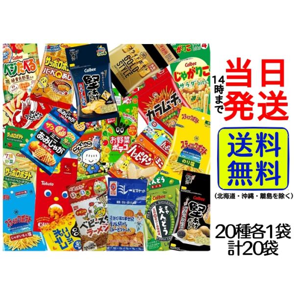 小袋 スナック菓子 20種各1袋計20袋セット