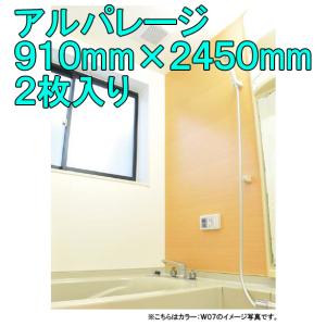 フクビ化学工業 アルパレージ 1ケース2枚入り サイズ：幅910mm×長さ2450mm×厚み4mm カッターで切断可能 壁面化粧パネル・樹脂素材 バスパネル AP2__｜house-tss-y