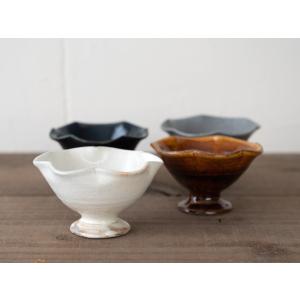 片口 粉引 小鉢 9x11cm 約80cc 古谷信男 白い器 乳白色 信楽 陶器 和