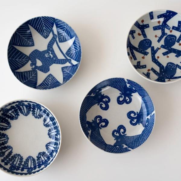 なます皿 倉敷意匠計画室 取り皿 丸皿 プレート カタカタ 印判手 おしゃれ 食器皿 セット 和食器