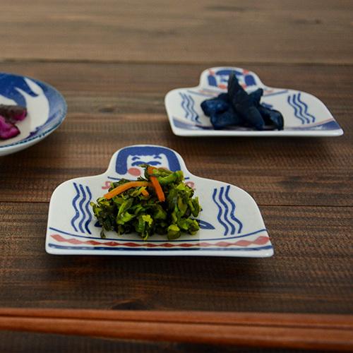 豆皿 倉敷意匠計画室 こけし カタカタ 印判手 小皿 おしゃれ 和食器