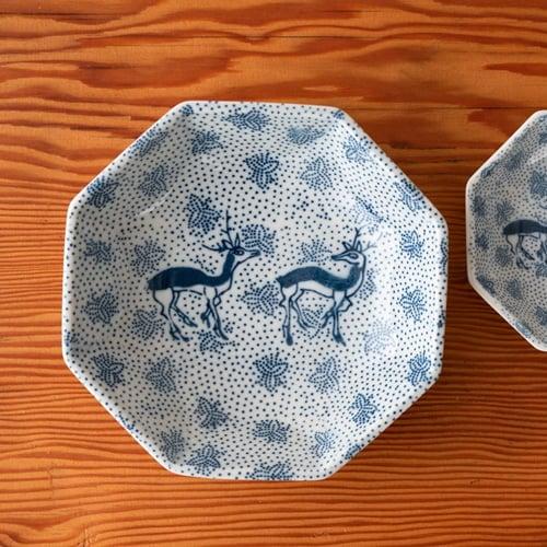 倉敷意匠計画室 八角5寸皿 印判手 角皿 浅鉢 陶磁器 食器 取り皿 おしゃれ