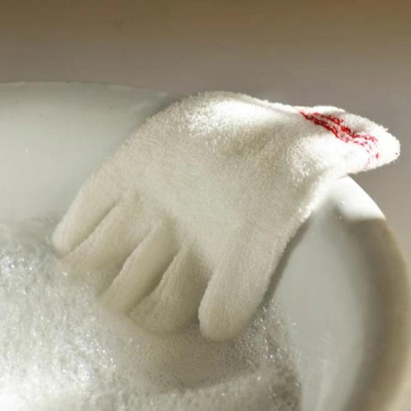 倉敷意匠計画室 敏感肌のためのカラダ洗い手袋  てぶくろ ボディタオル お風呂用品 赤ちゃん 乳幼児