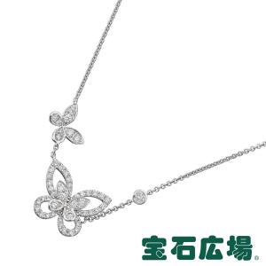 グラフ バタフライシルエット ミニ ネックレス K18WG/ダイヤ : THIERRY  