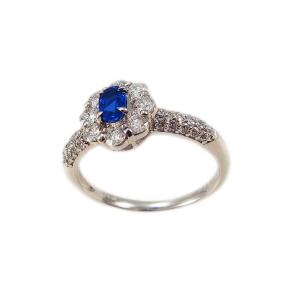 俄（NIWAKA） ダイヤ リング 花麗 ハーフエタニティ 11号 Pt950 新品