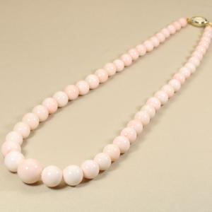 宝石珊瑚のSANSUI 深海珊瑚 ピンク ネックレス シルバー 無染色 SANSUI