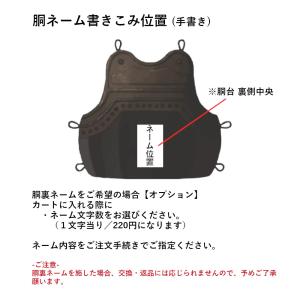 剣道胴 剣道防具 胴 日武 幼年用 本雲S字飾...の詳細画像3