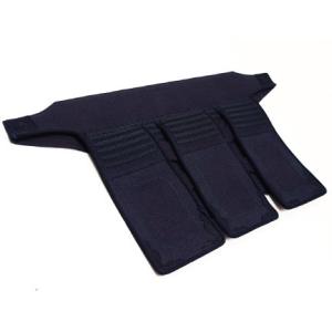 剣道垂 剣道防具 垂 ミツボシ 天 アスリート 6.0m/m織刺（ヘリ紺鹿革仕立）