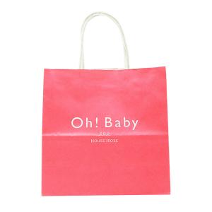 手提げ袋 ギフト袋 ハウスオブローゼ Oh!Baby ショッピングバッグ (ラッピング無し) 紙製 ギフト用 プレゼント用 かわいい