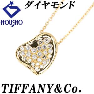 ティファニー ダイヤモンド フルハート ネックレス K18YG エルサ・ペレッティ TIFFANY&amp;Co. 美品 中古 SH119371