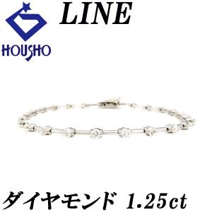 DE BEERS デビアス LINE ダイヤモンド ブレスレット #18 K18WG (K18WG  