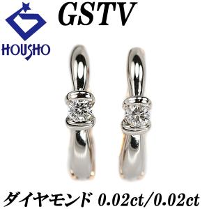 K18YG　フープピアス(スナップタイプ) 鑑定書付き 天然ダイヤモンド スナップピアス チャーム付き