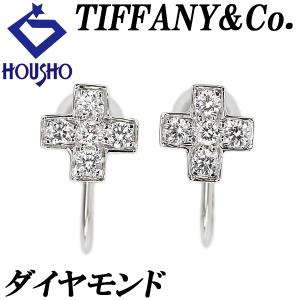 ティファニー クルーシフォーム クロス ダイヤ ピアス プラチナ Pt ティファニー クルーシフォーム クロス ダイヤ ピアス プラチナ Pt
