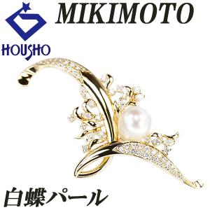 MIKIMOTO ミキモト ペリドット ブローチ シトリン アコヤ真珠 K18  
