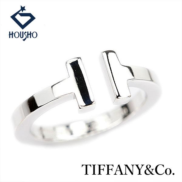【移転OPEN記念】ティファニー Tスクエア K18ホワイトゴールド TIFFANY&amp;Co. オープ...