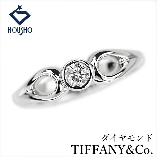 【移転OPEN記念】ティファニー ダイヤモンド ダブルオープンティアドロップ Pt950 TIFFA...