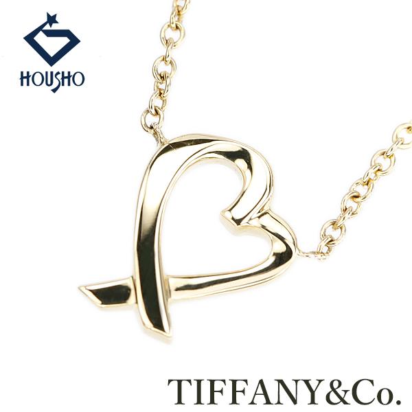 【移転OPEN記念】ティファニー ラビングハート ネックレス K18イエローゴールド TIFFANY...