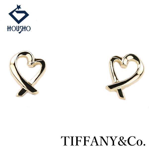 ティファニー ラビングハート ピアス K18イエローゴールド TIFFANY&amp;Co. パロマ・ピカソ...